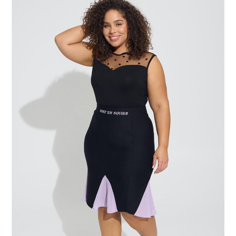 Torrid Disney Villains Ursula Pencil Midi Skirt